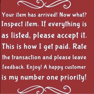 PLEASE ACCEPT UPON ARRIVAL ‼️